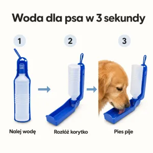 Składany bidon dla psa 250ml 8