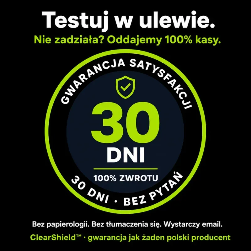 ClearShield™ — środek do filmu olejowego na szybie — zdjęcie 9