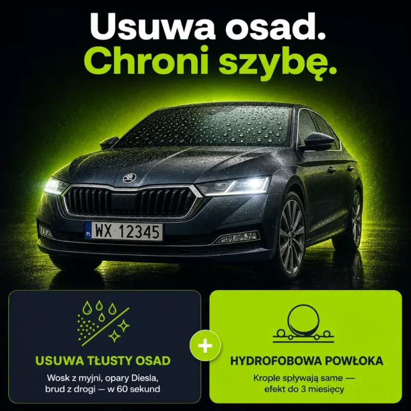 ClearShield™ — środek do filmu olejowego na szybie — zdjęcie 7