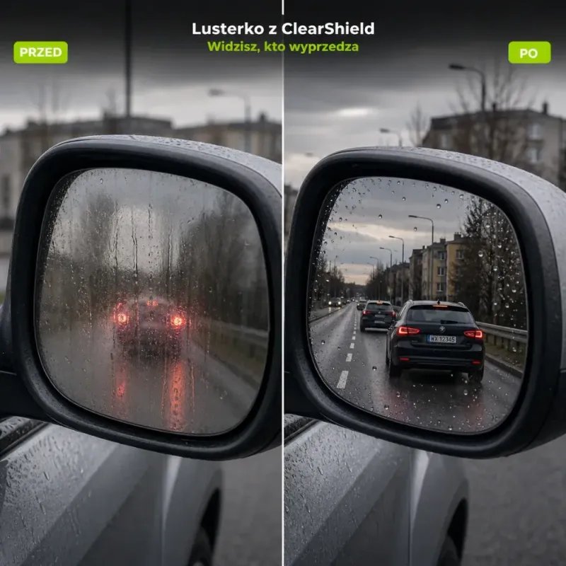 ClearShield™ — środek do filmu olejowego na szybie — zdjęcie 11